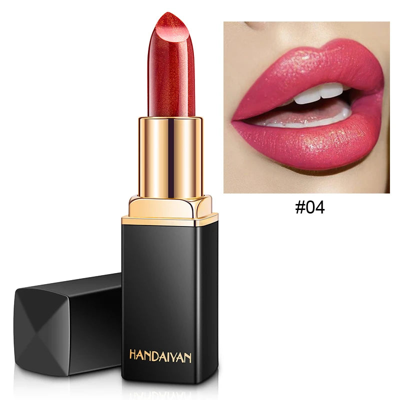 Moisturizing Pearl Lipstick, 9 Colors