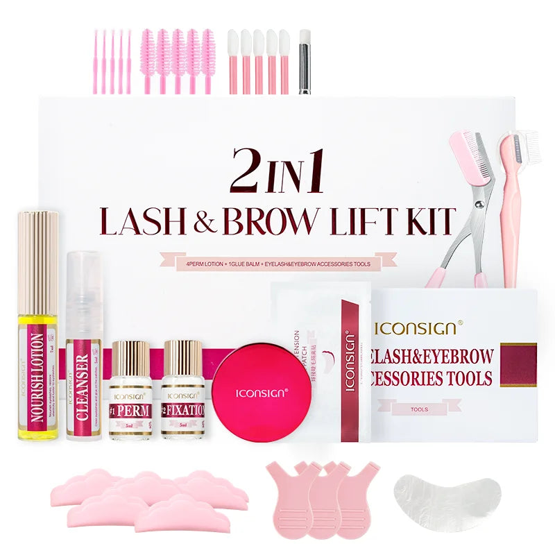 Professional 2-in-1 Eyelash and Brow Lift Kit
