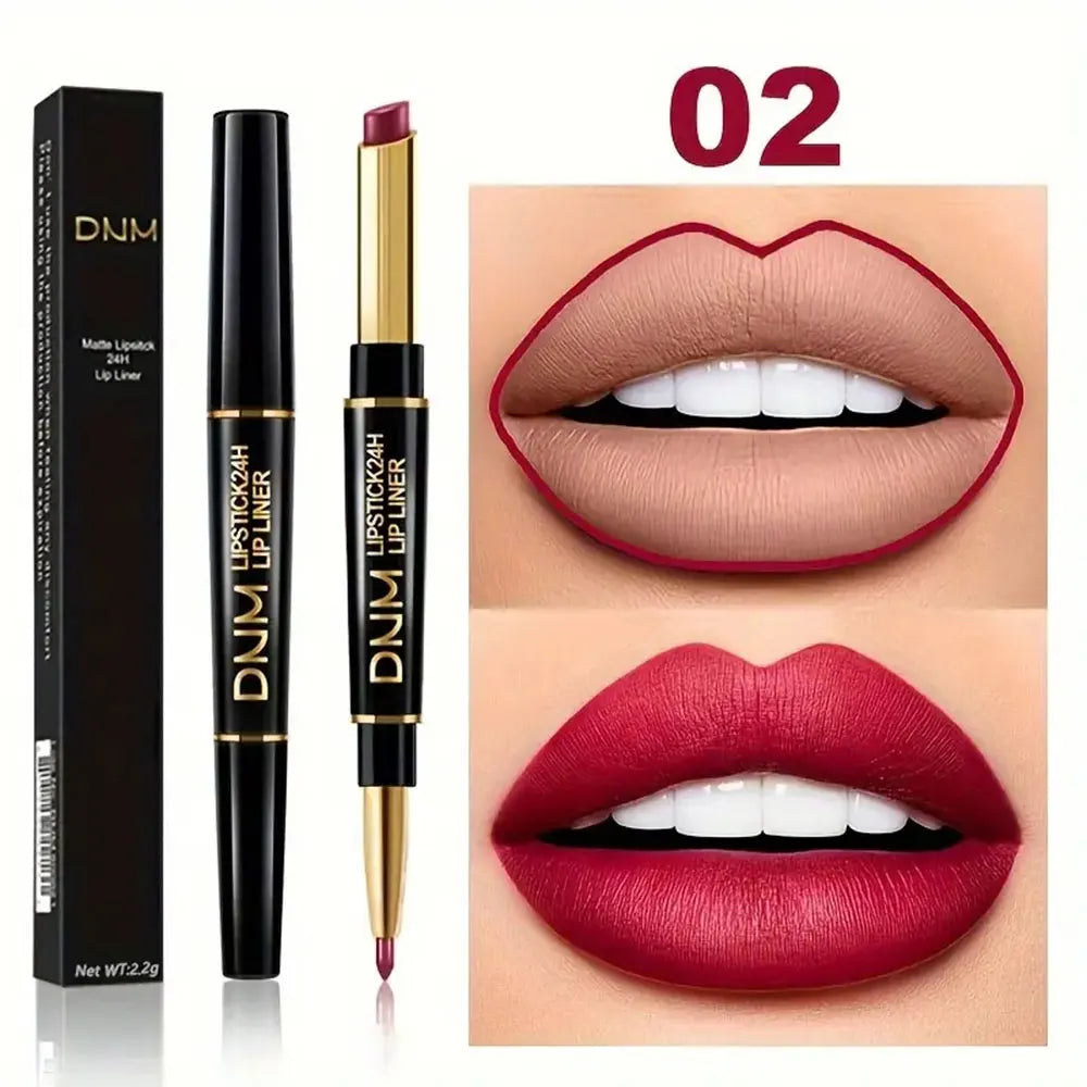 Long-lasting double-ended lipstick