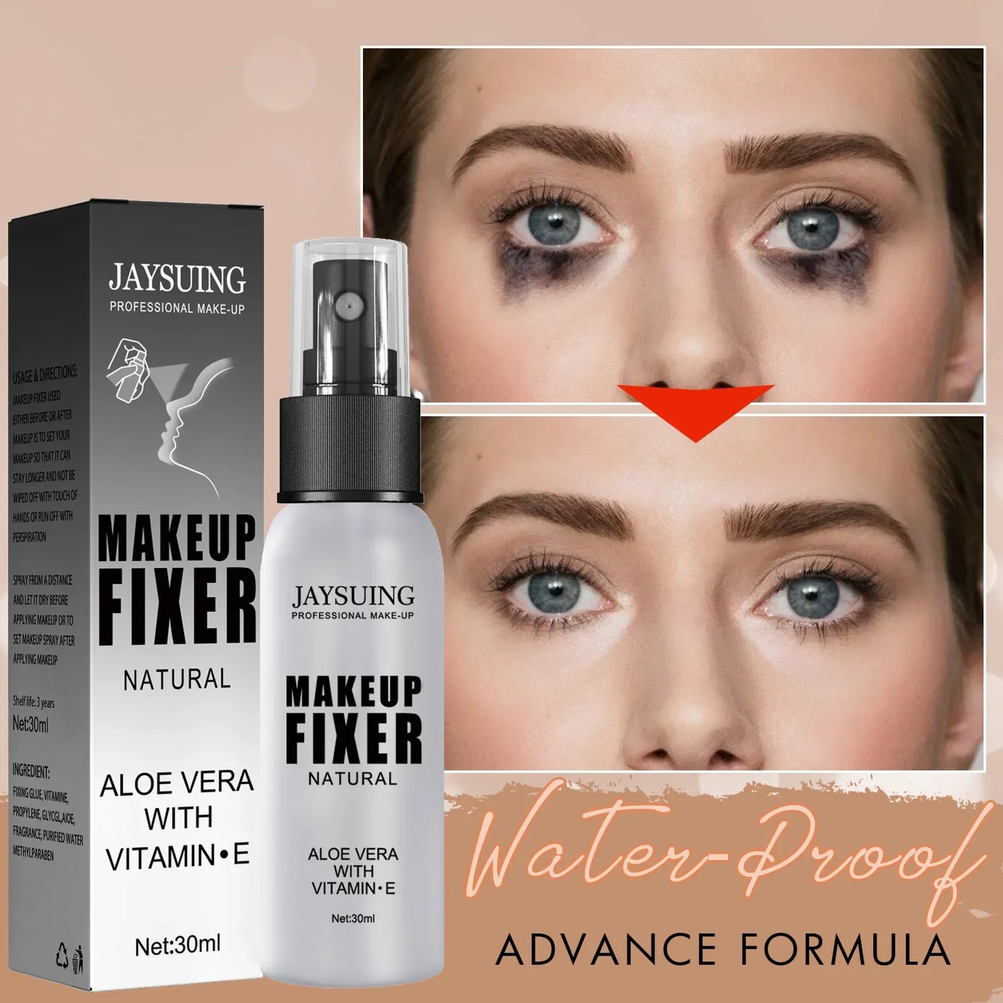 Makeup fixing spray