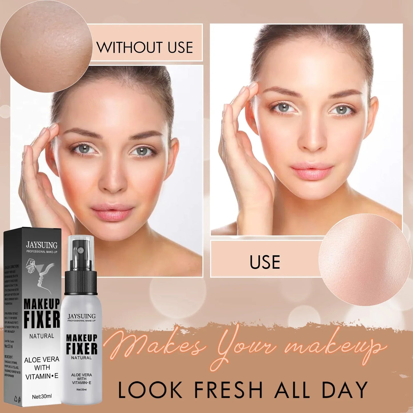 Makeup fixing spray