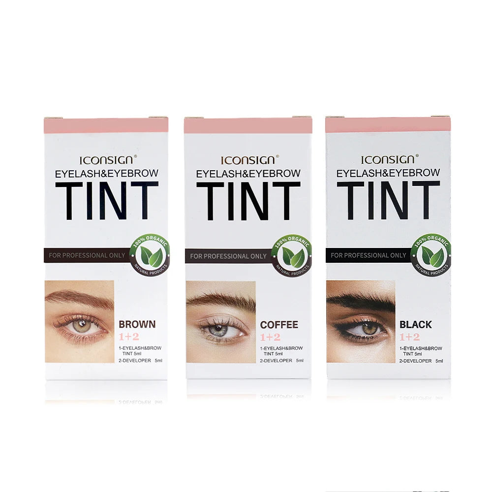 Eyelash and eyebrow tinting kit