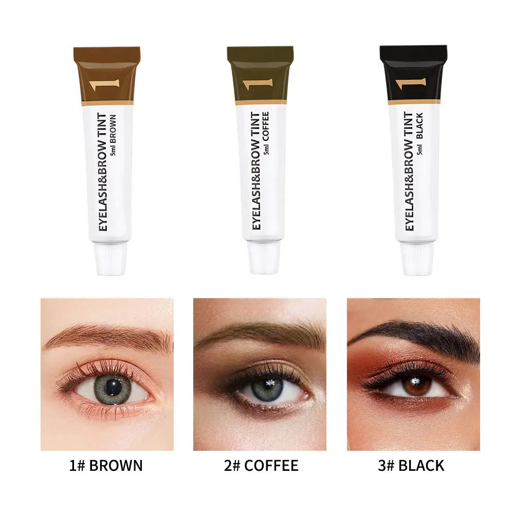 Eyelash and eyebrow tinting kit