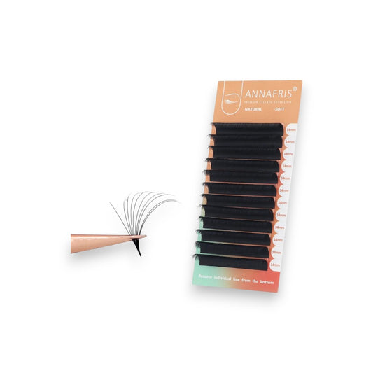 Individual eyelashes are easy to apply