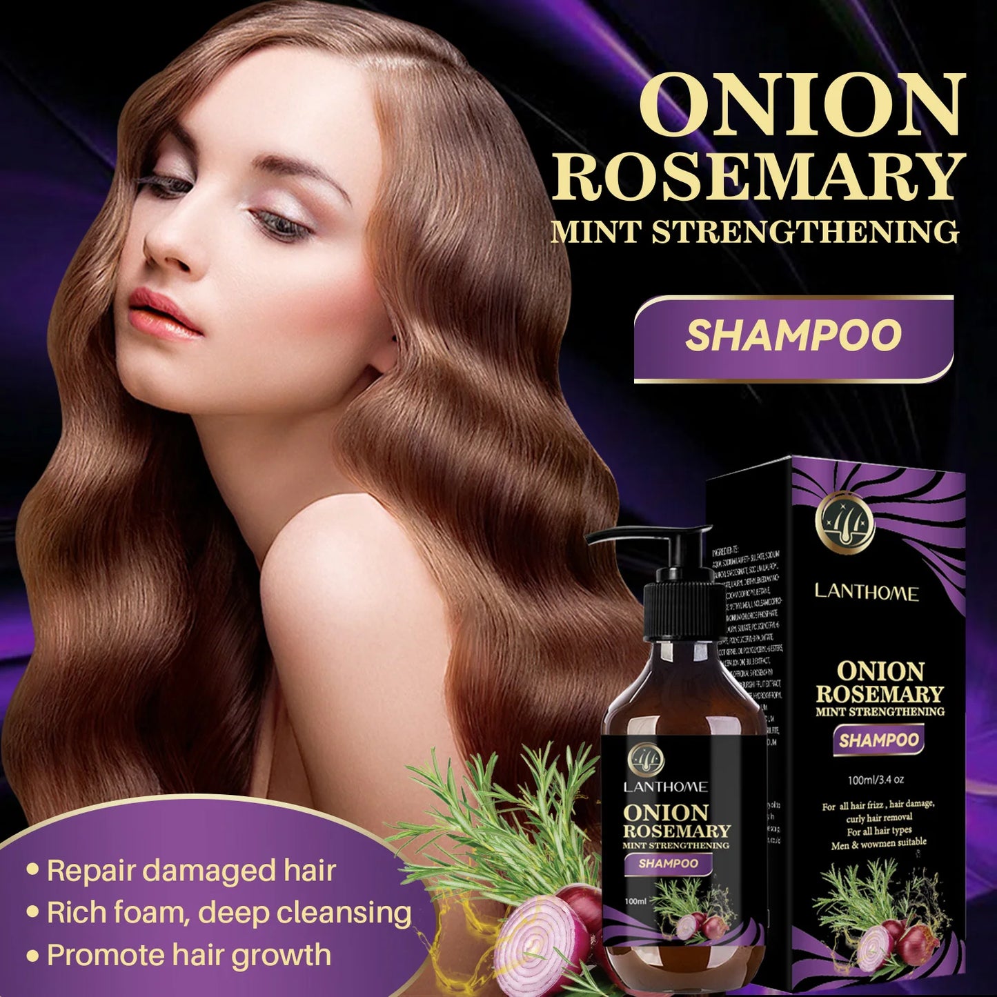 Onion and rosemary shampoo