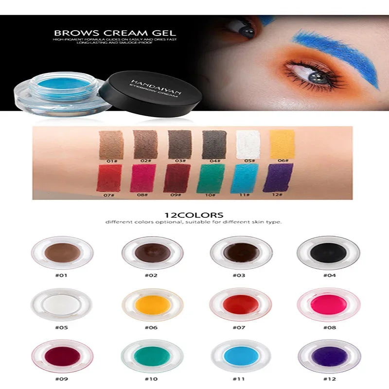 Gel teinté doux pour sourcils avec pinceau à sourcils