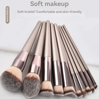Complete 10 Makeup Brush Set