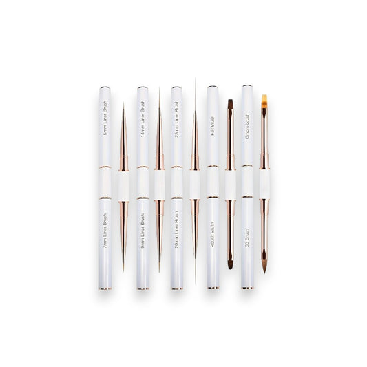 Dual End Nail Art Pen Brushes 5Pcs