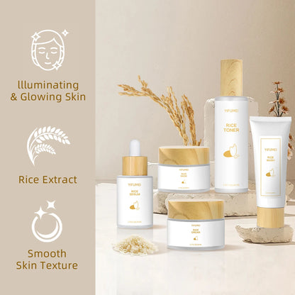 Rice Skin Care Set, 5 Pieces