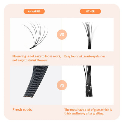Individual eyelashes are easy to apply