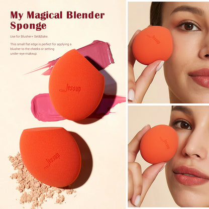 Ensemble de pinceaux de maquillage avec éponge et coffret cadeau