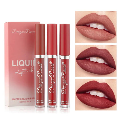 Liquid Lipstick Set, 3 Pieces