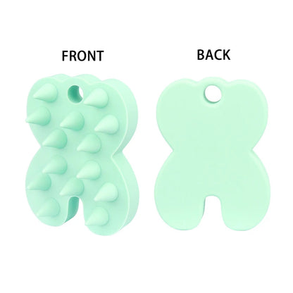 Silicone shampoo brush