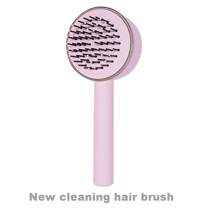 Brosse à cheveux autonettoyante