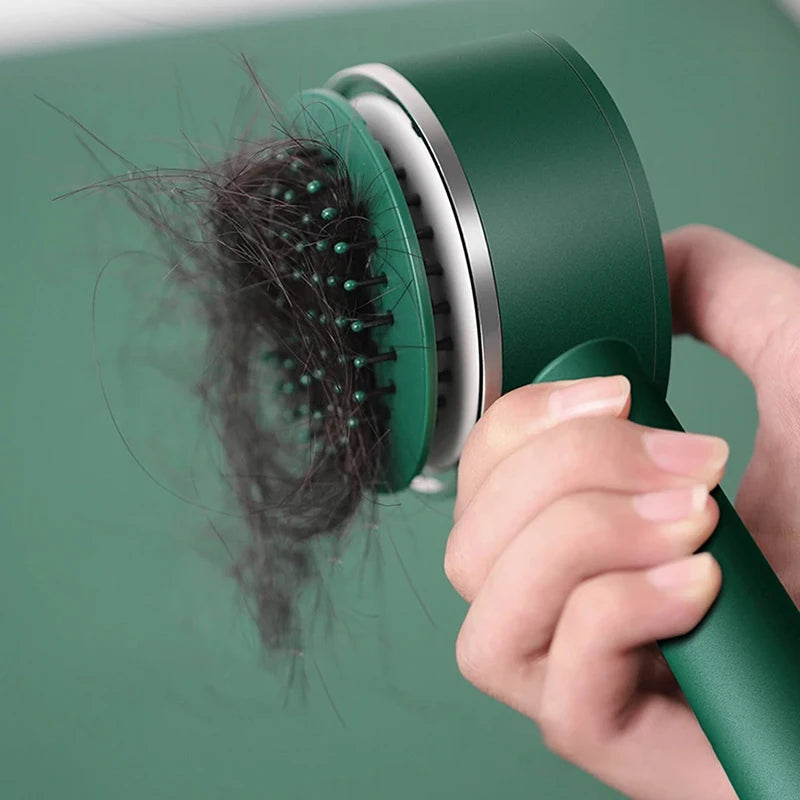 Brosse à cheveux autonettoyante