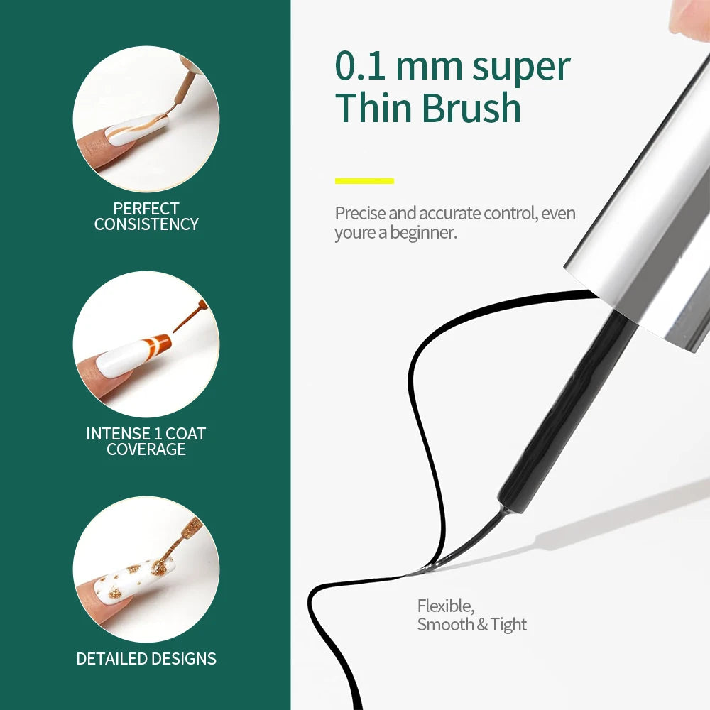 Paint for drawing on nails