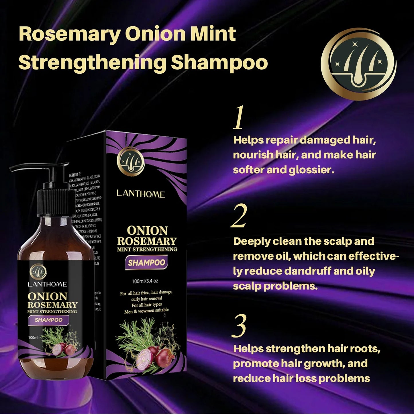 Onion and rosemary shampoo