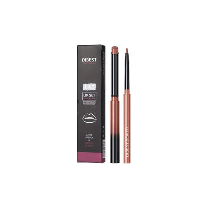 Matte Lipstick & Lip Liner, 12 Colors