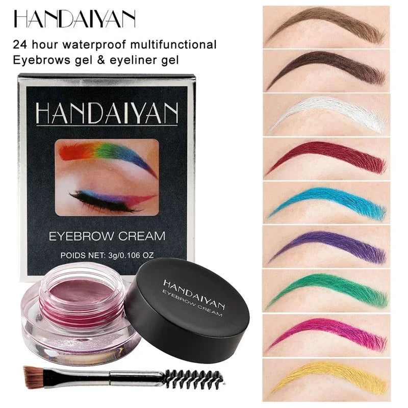 Gel teinté doux pour sourcils avec pinceau à sourcils