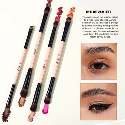 Ensemble de pinceaux de maquillage avec éponge et coffret cadeau
