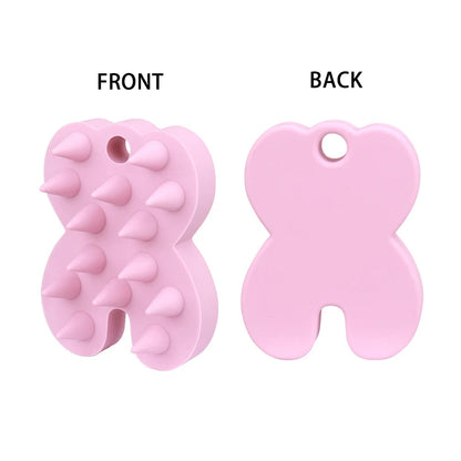 Silicone shampoo brush