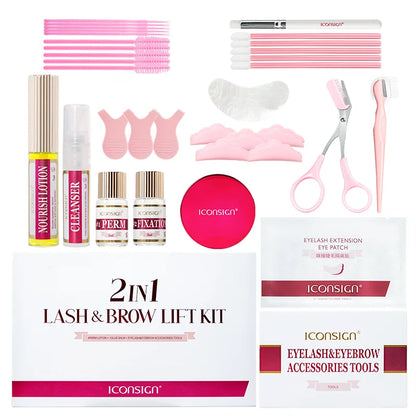 Professional 2-in-1 Eyelash and Brow Lift Kit