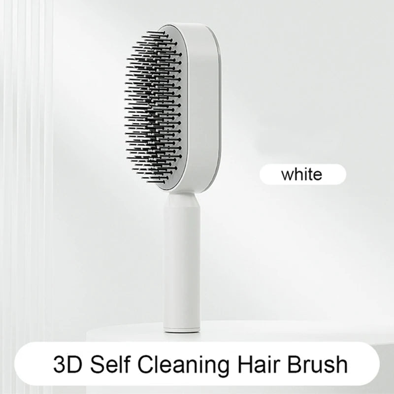 Brosse à cheveux autonettoyante