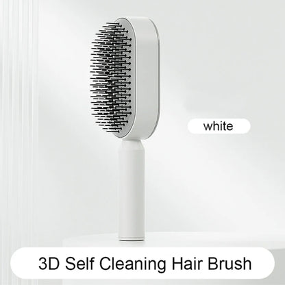Brosse à cheveux autonettoyante