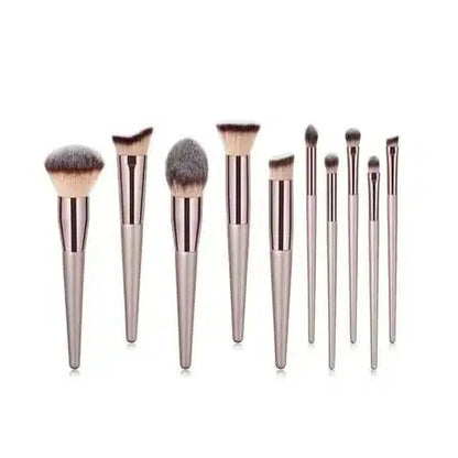 Complete 10 Makeup Brush Set