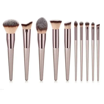 Complete 10 Makeup Brush Set