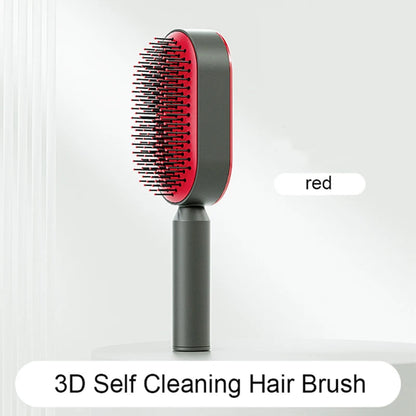 Brosse à cheveux autonettoyante