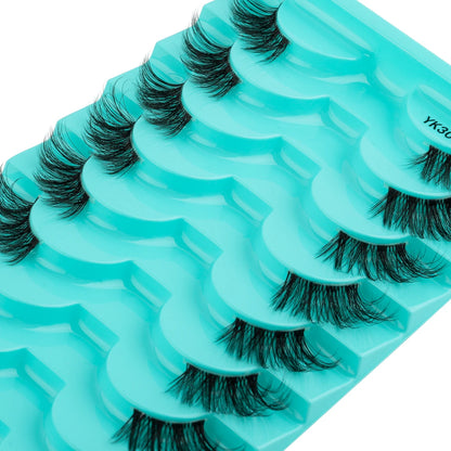 pairs of half eyelashes