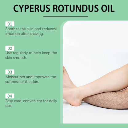 Gentle oil that reduces body hair growth