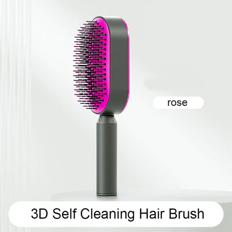 Brosse à cheveux autonettoyante