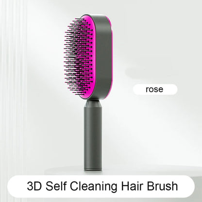 Brosse à cheveux autonettoyante