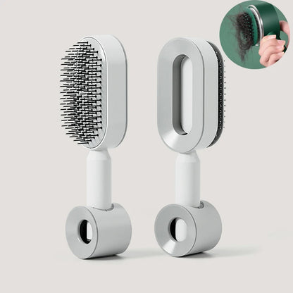Brosse à cheveux autonettoyante